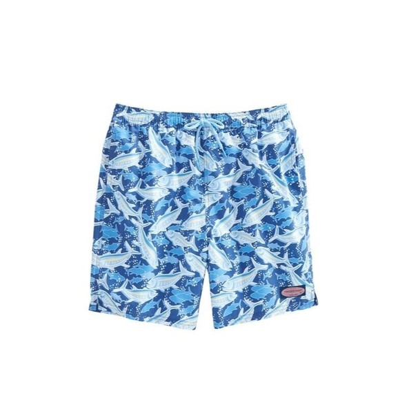Vineyard Vines School Of Tuna Chappy Trunks Mesh Swim Shorts Size Large - Picture 3 of 12